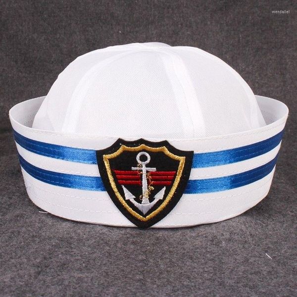 Boinas engraçadas infantil adulto adulto capitão marinheiro barco boat hat militar chap marinho marinho com ancora festa cosplay adereços de fantasia