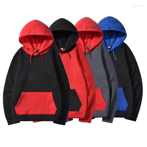 Männer Hoodies Gym Winer Mode Marke Männer Top 2022 Herbst Männlichen Splice Pullover Herren Sweatshirts Hoodie Kleidung EU Größe