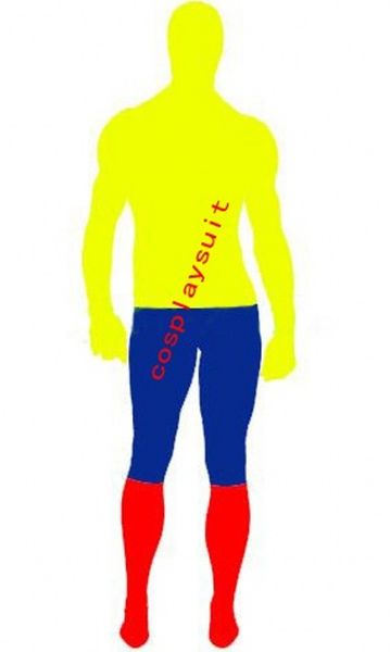 Fancy Columbia Flag Catsuit Costumes Полный бодисунок платье Zentai Второй костюм костюмы Spandex Компания комбинезон