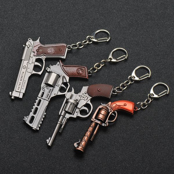 Keychains periféricos de jogo Chaços de chaveiro 98K Modelo de liga de liga