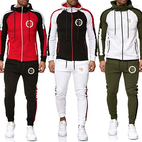 Erkekler Trailtsits 2022 CZ Ceska Zbrojovka Çek Ateşli Silahlar Erkekler Günlük Jogger Trailsuit Zipper Hoodies Pants Sports giyim Spor Spor Rahat Takım