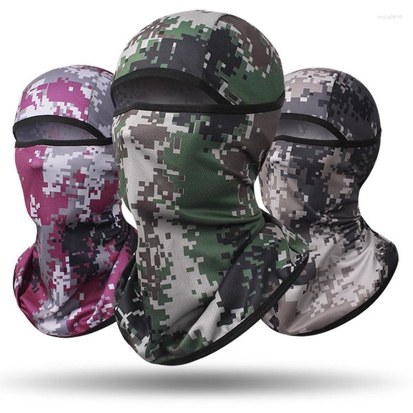 Bandanas açık balaclava taktik askeri başlık atkı hızlı kuru kamuflaj boyun gaiter yüz kapak kamp balıkçılık kayak maskeleri