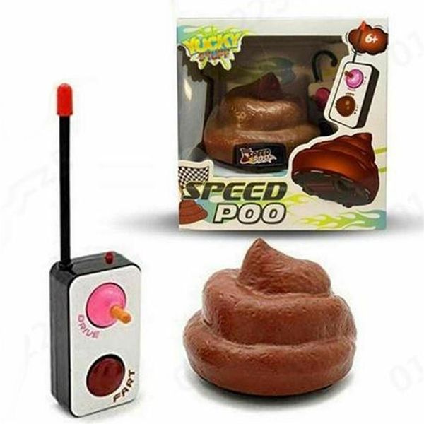 Neuheit Spiele Fernbedienung Geschwindigkeit Poo Dekompression Poop Spielzeug Hocker Lustige Auto Trick Menschen Kinder Witz Streich s 220930
