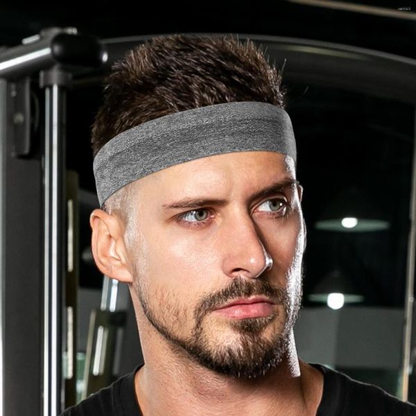 Bilek desteği 1 adet erkek için pamuklu ter bandı Head Band spor kalın ter kafa bandı eğlence fitness Yoga Kadın Saç Bantları