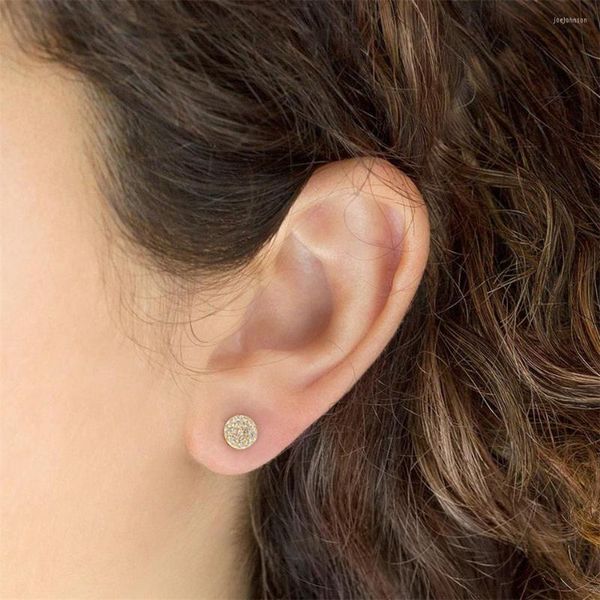 Orecchini a cerchio JUJIE 316 in acciaio inossidabile Gypsophila Push Back Piercing per regali per neonati e donne possono essere spediti all'ingrosso