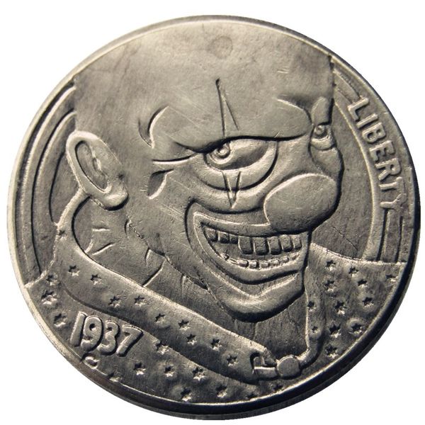 BU21-30 Hobo Nickel 1937-D Buffalo a 3 zampe Centesimi Copia monete in nichel Produzione di matrici in metallo