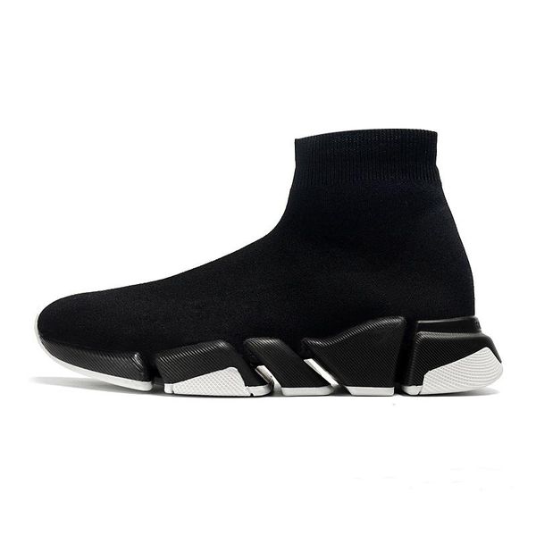 Sapatos casuais designers velocidades oreo sapatos casuais plataforma sneaker homens mulheres triplo s paris meias botas marca moda preto branco azul luz rubi treinadores de luxo