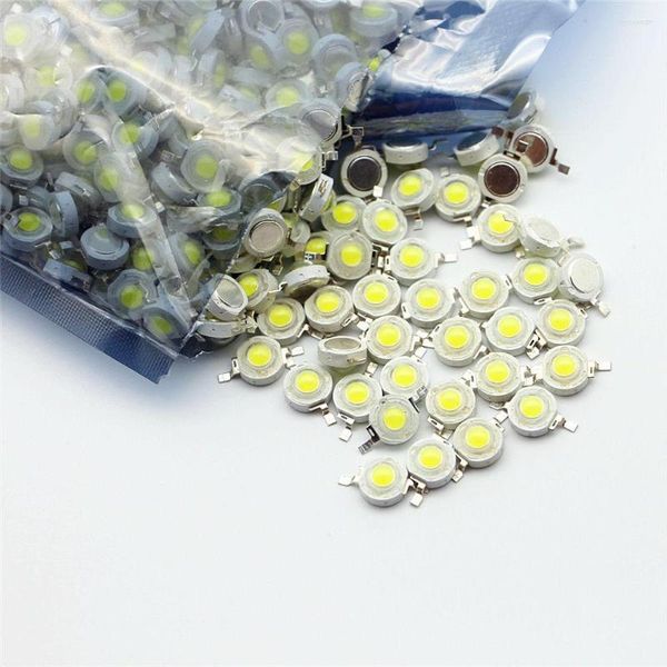 10-1000 pz LED COB Chip Della Lampada 1 W 3 W 3.2-3.6 V Ingresso 100-220LM Mini Lampadina Diodo SMD Per FAI DA TE Proiettore Faretto Da Incasso