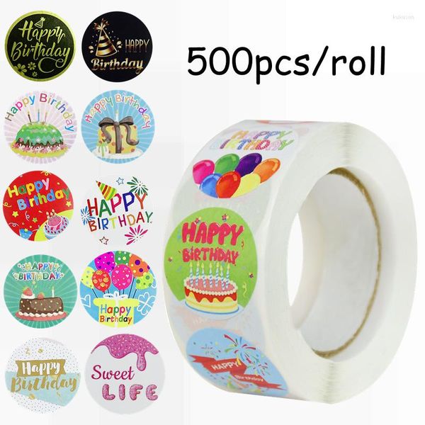 Подарочная упаковка 500pcs/Roll Round Sealing Sticker с дневниковым дневником