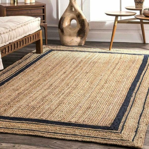 Ковры джутовой коврик натуральный плетение стиль бегун на ковре ковров в стиле страны, большая площадь для гостиной для гостиной