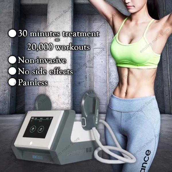 Schlankheitsmaschine 2023 Neues Tesla DLS-EMSLIM Beauty Body Shaping Professionelles Emslimming Pro Fettverbrennungs-Muskelaufbaugerät 4 Griffe