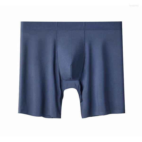 Mutande XL-7XL Sport Boxer da uomo Intimo Taglie forti Mutandine Uomo Seta di ghiaccio Custodia traspirante Gamba lunga Boxer maschile Cueca