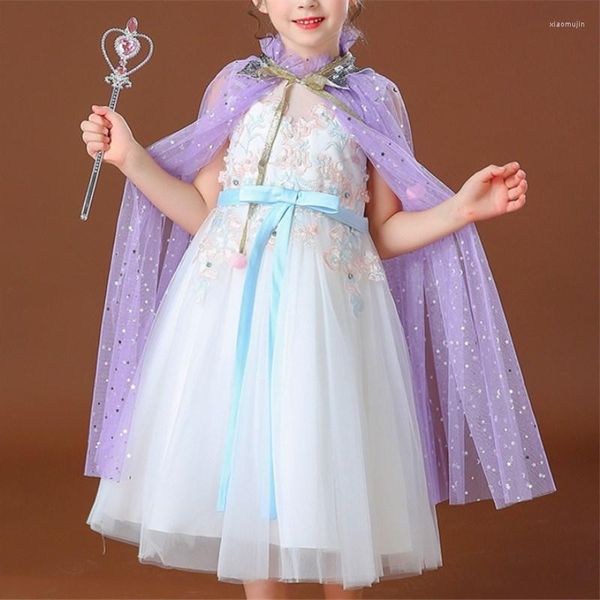 Mantel Sommer Mädchen Kleid Blazer Kinder Schal Baby Strand Tragen Prinzessin Jacke Mantel Chiffon Tüll Pailletten Boutique Cape