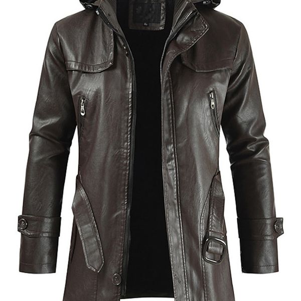 Mens Jackets Grau Motor Motocicleta Motocicleta Brando Bicker Real Leather Capelie Jacket Outwear Coat sobretudo café XXLARGE JACETAS 220930