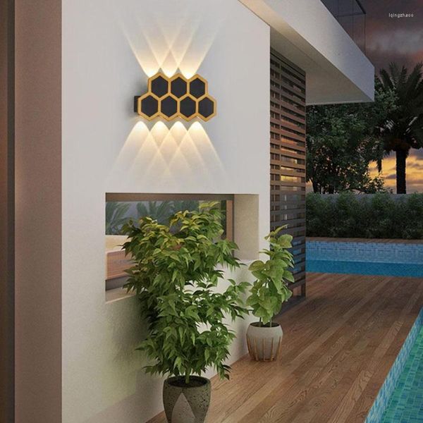 Applique da parete moderna semplice Lampada a LED Faretto Illuminazione Portico impermeabile esterno Portico interno Corridoio Recinzione Sconce