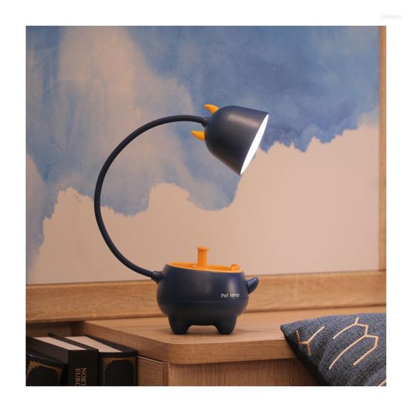 Tischlampen Smart Touch USB-Aufladung Haustier-LED-Lampe Dimmbare Lese-Schlaflicht-Schlafzimmer-Multifunktions-Nachtleuchten C