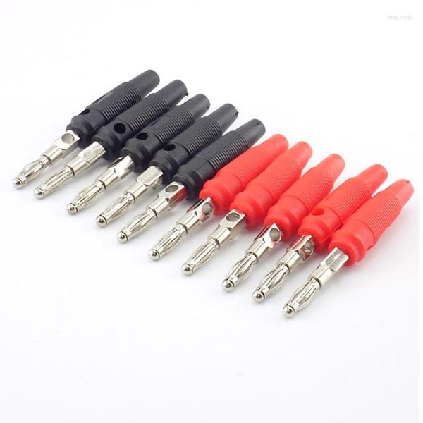 Acessórios de iluminação 10pcs 4mm Banana Plug Conectores