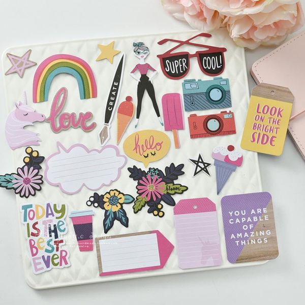 Hediye Sargısı Kscraft Hayallerinizi Gerçek Renkli Kağıt Yapın DIY Scrapbooking/Po Dekorasyon Kartı Yapma El Sanatları