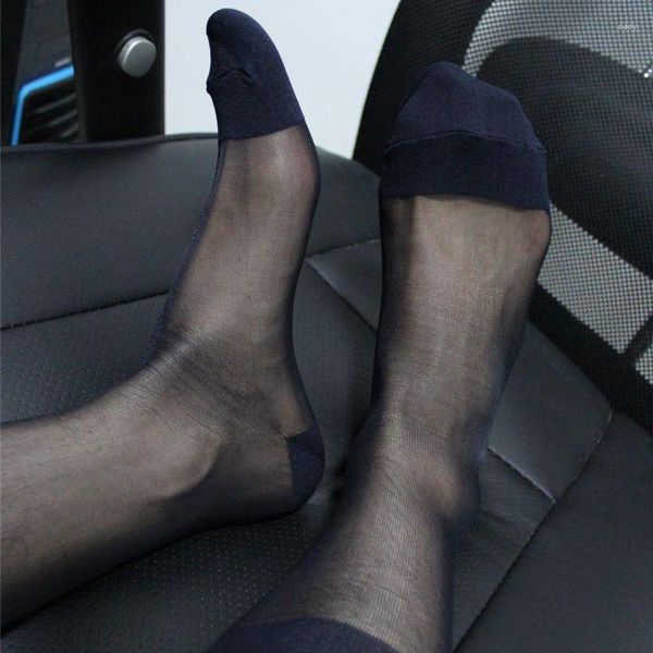 Herren-Socken, sexy für Herren, mit Wadenverstärkung, für formelle Kleidung, mittlerer Filmstar, feine Qualität