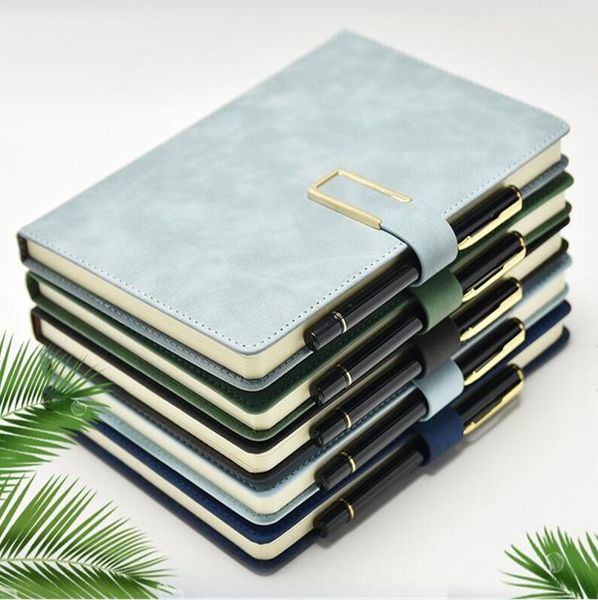 Caderno de diário A5 B5 PU CABELO NOTEPADS COM CADEFICOS MAGNÉTICOS DO COLLEGRO DE FELENTE DO FECHADE