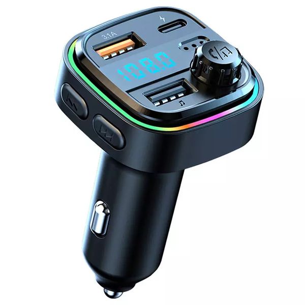 C26 Bluetooth FM-Transmitter für Auto mit Dual-USB-Ladeanschluss, unterstützt 5V3.1A/1A USB-Ladung