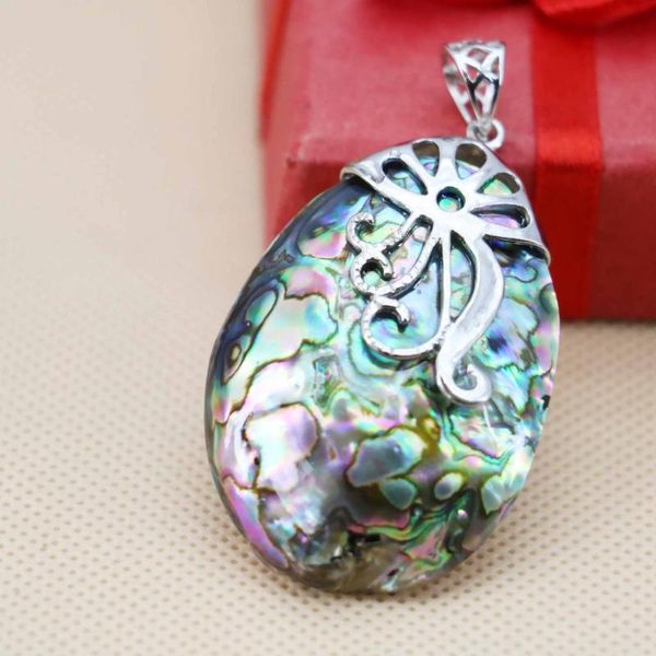 Anhänger Halsketten 46mm Sticken Prevalent Ethnisch Chic Natürliche Abalone Muscheln Muscheln Anhänger Kurze Halskette Herstellung Von Schmuck Handwerk Gi