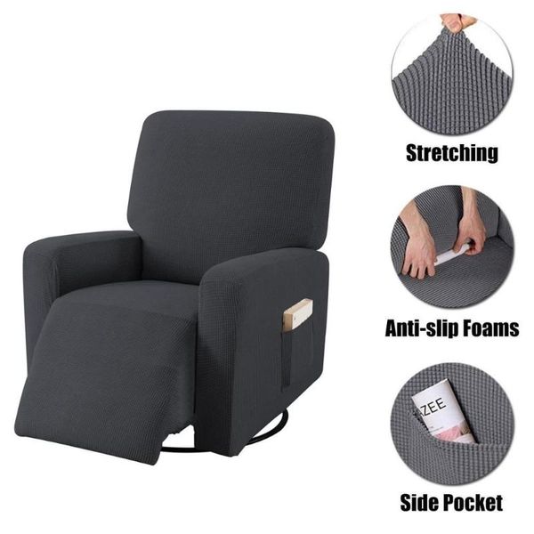 Chaves de cadeira Tampa de sofá de massagem cor de lã de lã de lã de lã de alongamento com tudo incluído para a poltrona Sofachair de Wing Back