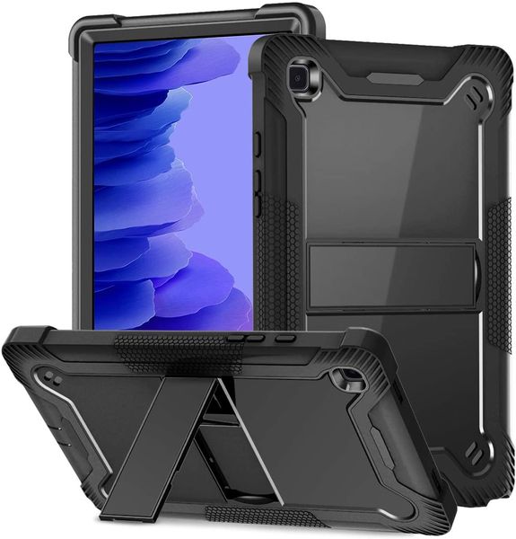 Custodie per tablet per Samsung S7 T870 S8 X700 A7 T500 T510 S6 LITE P610 con cavalletto e portamatite Design Anti-caduta Protezione antiurto Copertura multifunzione a 3 strati