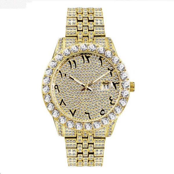 Orologi da uomo Design classico Orologio da donna da polso di lusso Moissanite Tank Quartz Orologio da polso con diamanti di alta qualità Designer di movimento Orologi di moda casual da uomo