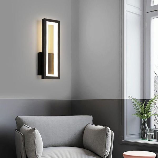 Lampade a parete moderno soggiorno minimalista letto per la camera da letto per decorazioni per la casa con applique a led lampada bianca lampada il corridoio decorazione del corridoio