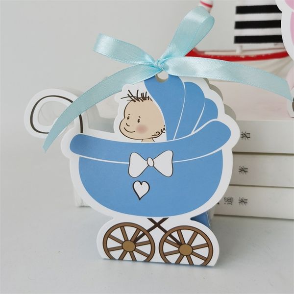 Carrozza Candy Baby Shower Boy Girl Birthday Party Gift Box Battesimo Bomboniere Battesimo Decorazione 220811