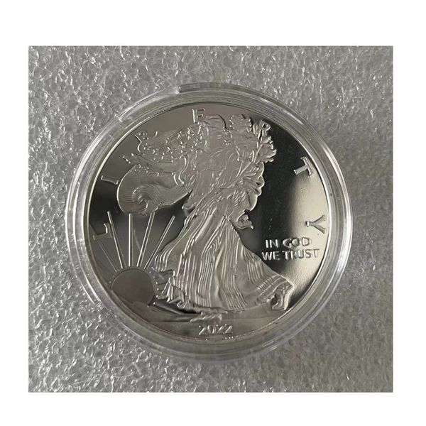 Us Moedas Lucky Statue of Liberty Coins American Eagle Gift Comemorativo Medalha Prata Crafts de moedas de ouro colecionáveis.cx