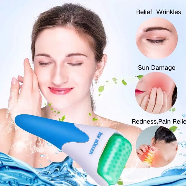 Derma Roller Refrigeração Dermaroller Terapia facial Massagem corporal Massageador de pele Rollo de beleza de rolos de gelo da Coréia