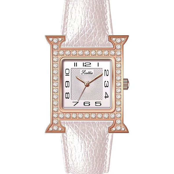 Роскошные женские часы Designer Fashion Watch Trend Prettangle 2022 Подлинные часы Ladies Full Diamond Waterproper Quartz Women Watchs Safds