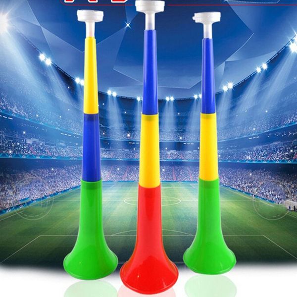 Altri articoli per feste Strumenti musicali Stadio di calcio rimovibile Corni da tifo Coppa Europa Vuvuzela Corno da cheerleader Tromba per bambini Giocattolo Colore casuale