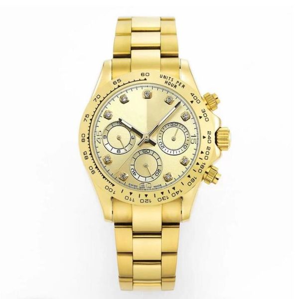 SW Gold Green Watch Designer Relógios de alta qualidade para homens Movimento automático