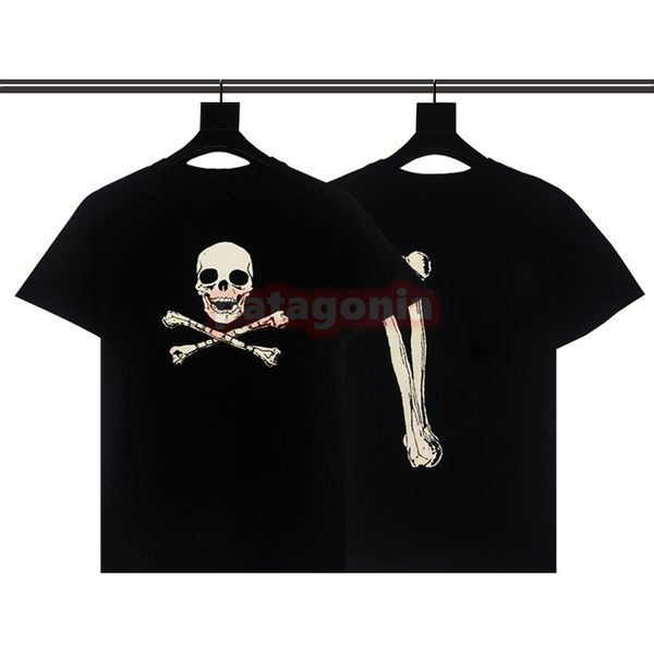 Herren Sommer T-Shirts Mann Mode Skeleton Print T-Shirts High Street Hip Hop Kurzarm Tops Größe S-XL
