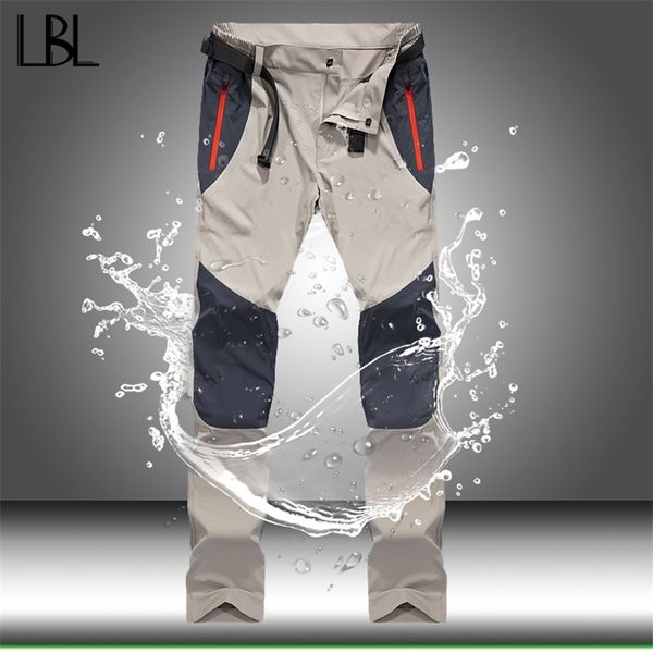 Тактические водонепроницаемые мужчины груз весенний лето быстрое сухие брюки Мужские спортивные брюки на улице.