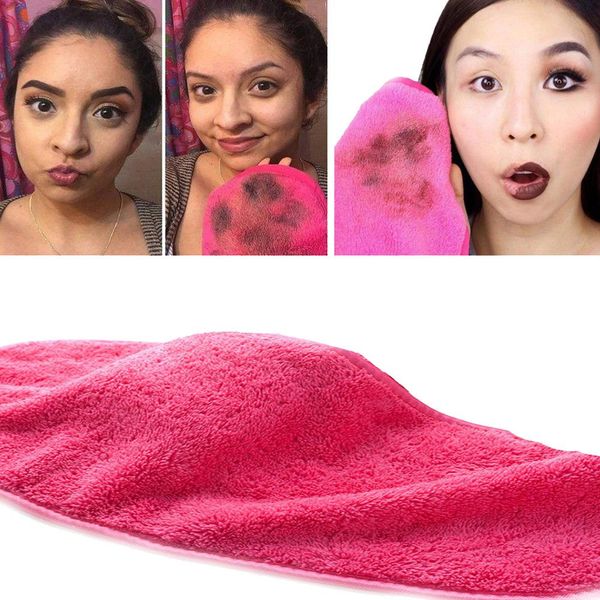 Yeniden kullanılabilir yüz makyajı kaldırma havlu makyajı sökücü mikrofiber bez pedler yüz temizleyici temizleme mendilleri cilt bakım güzelliği aracı