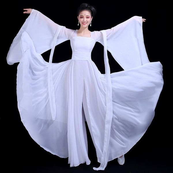 Abbigliamento da palcoscenico Abbigliamento da danza classica Hanfu Yangko Abbigliamento da donna cinese elegante costume popolare Fan Abito tradizionale orientaleStage