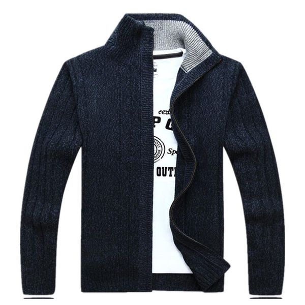 Giacche da uomo Maglioni Uomo 2022 Lana Cotone Cardigan da uomo Inverno Autunno Cerniera Kint Wear Maglieria maschile Cappotti Bianco Taglia Uomo