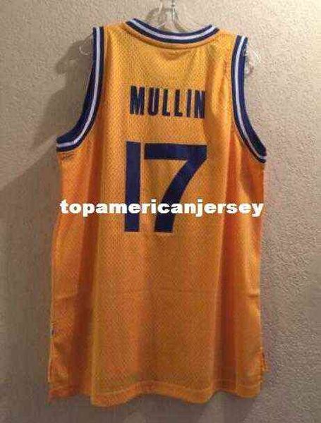 Chris Mullin #17 Gold Soul Ad Top Jersey Mens Tamanho XS-6XL Jerseys de basquete costurado NCAA