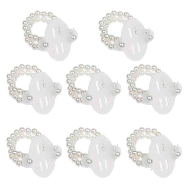 Bracciale Bangle Designer Jewelry 8x Elastic Pearl Wristband Wristlet Corpetto Fai da te Decor Accessori fatti a mano per la sposa Beach Party