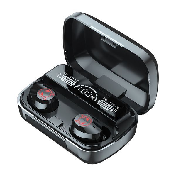 TWS M23 Bluetooth 5.1 Auricolari per telefoni Scatola di ricarica Cuffie senza fili Stereo Sport Auricolari impermeabili Cuffie con microfono