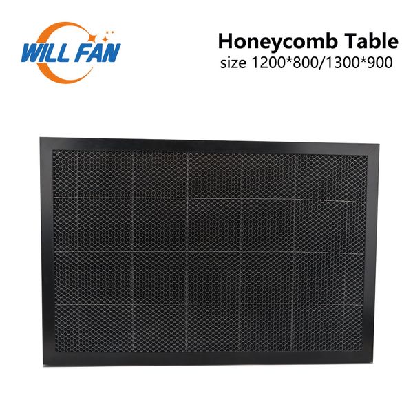 Fan Honeycomb Çalışma Tablosu 1200x800 1300x900mm Boyut Boyut Platformu CO2 Lazer Gravür Kesme Makinesi için Lazer Parçaları