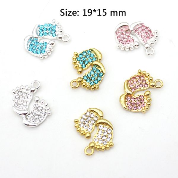 20pcs fofos pequenos mixagem colorida Diy Craft Charms for Kids Muslim Islâmico Strass Crystal Fee Form Shape