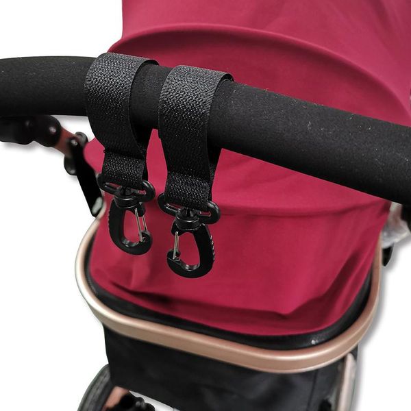 Kinderwagen-Teile-Zubehör, 2 Stück, robuste Zubehörhaken, Rollstuhl-Kinderwagen-Taschenhaken, Kinderwagen-Einkaufsclip-Zubehör, Kinderwagen