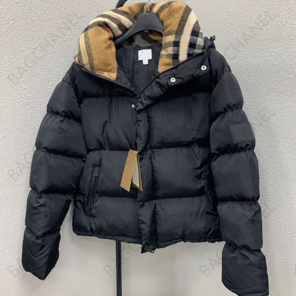 Piumino da donna di alta qualità Designer Parkas 22FW Moda Inverno Giacca da donna da uomo Luxury Letter Plaid Classic Warm Top Jacket Due colori