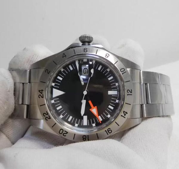 Designer Watch BK Fábrica Luxo Mens Vintage Steve McQueen 1655 Aço 40mm 1979 Edição R-GMT Ref.1972 Ásia 2813 Movimento Relógios Automáticos