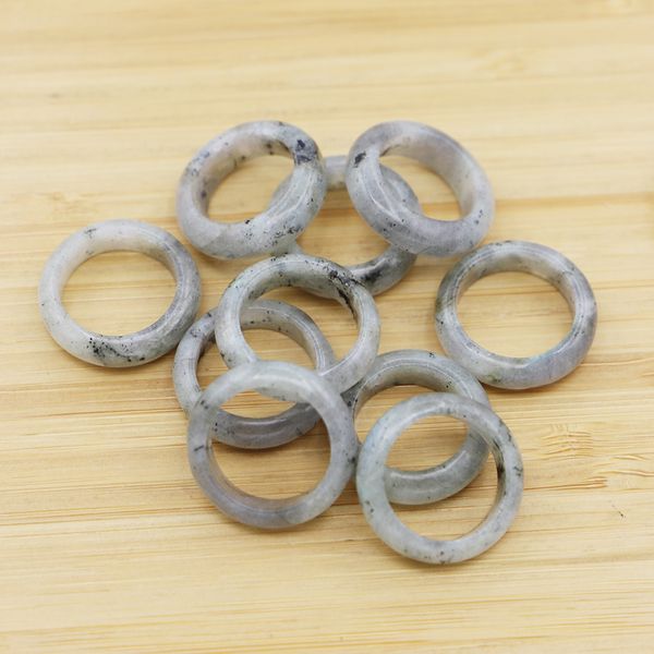 Rings de Labradorita de Pedra Natural de New Moda